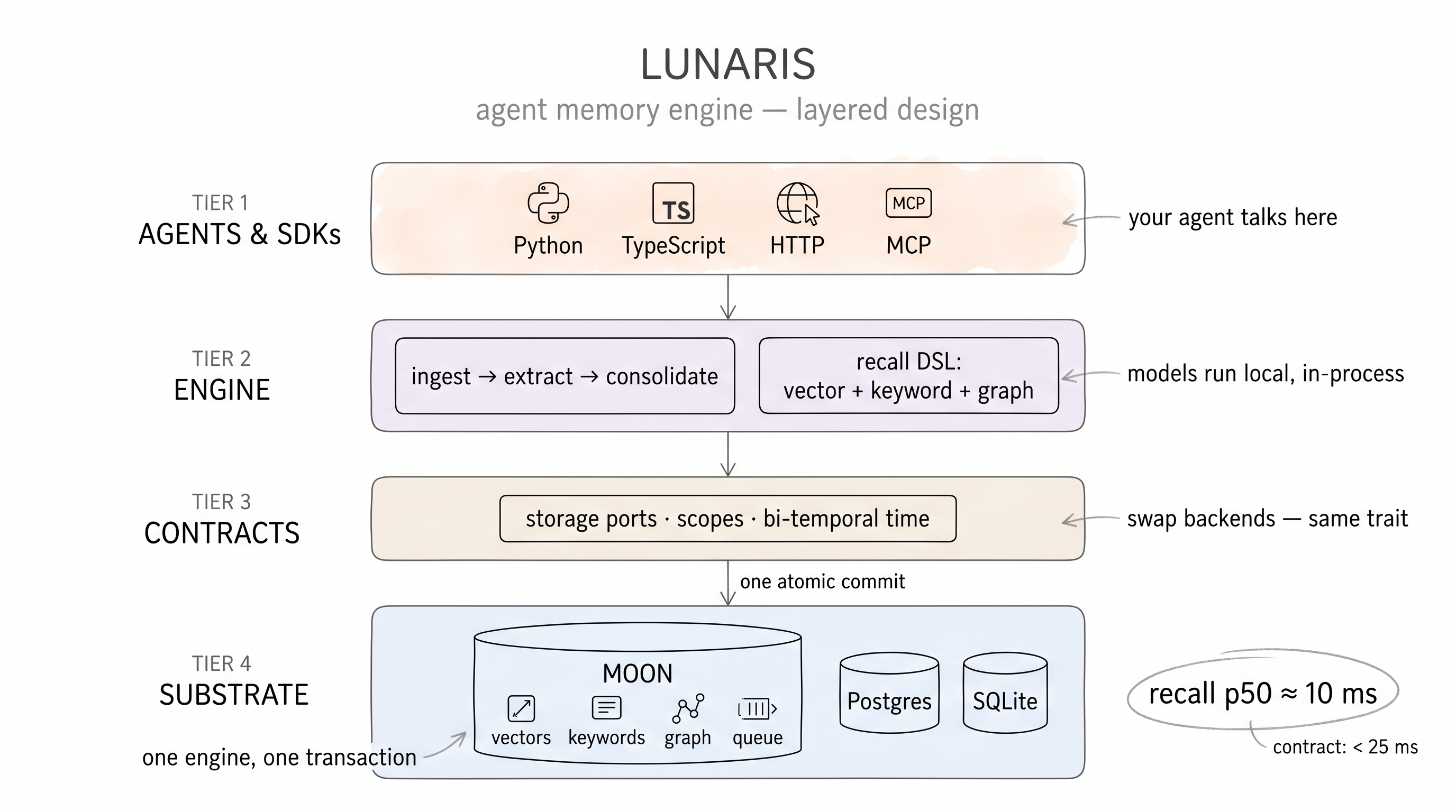 Lunaris layered architecture
